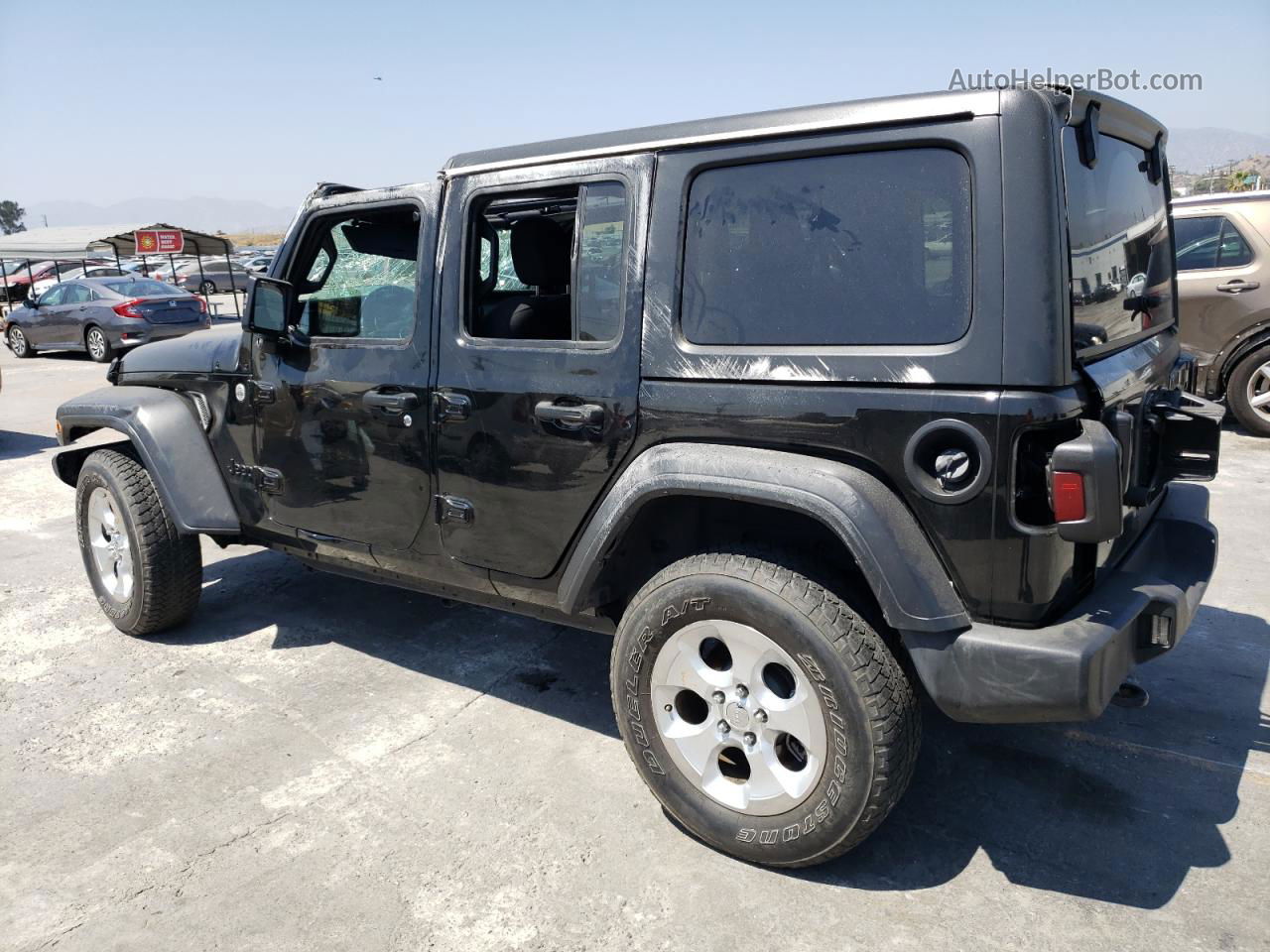 2019 Jeep Wrangler Unlimited Sport Black vin: 1C4HJXDG9KW675393