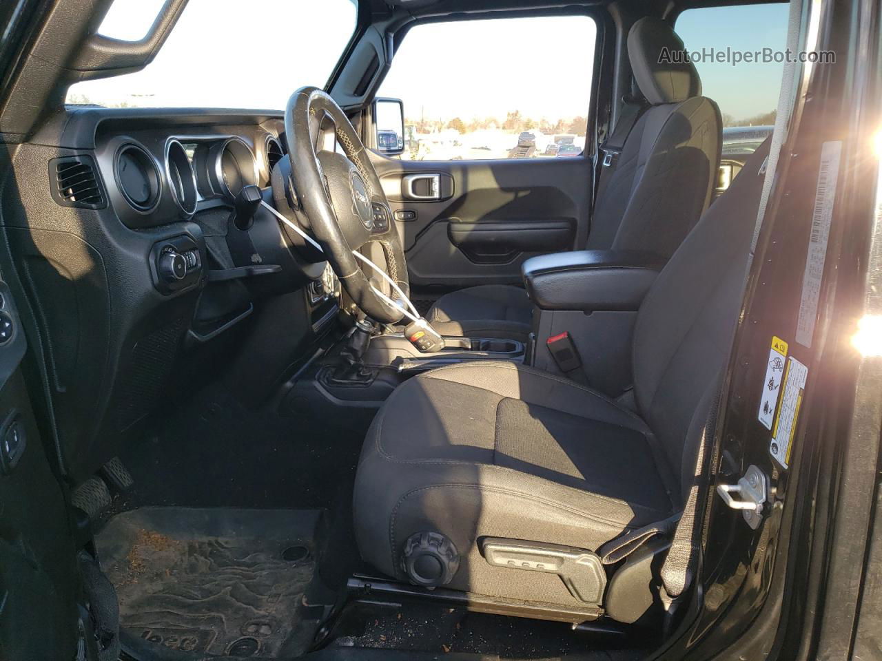 2019 Jeep Wrangler Unlimited Sport Black vin: 1C4HJXDGXKW500389