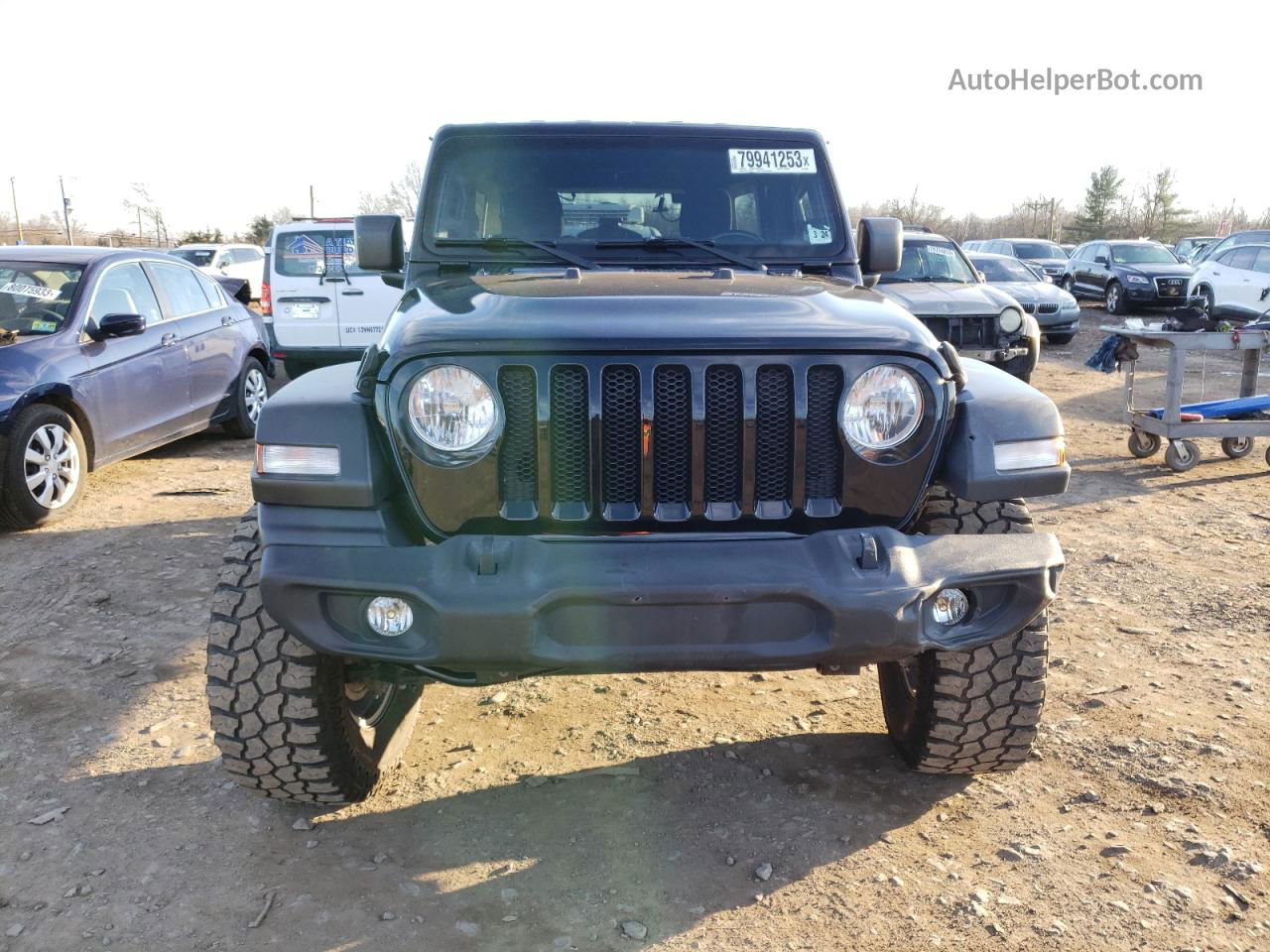 2019 Jeep Wrangler Unlimited Sport Black vin: 1C4HJXDGXKW500389