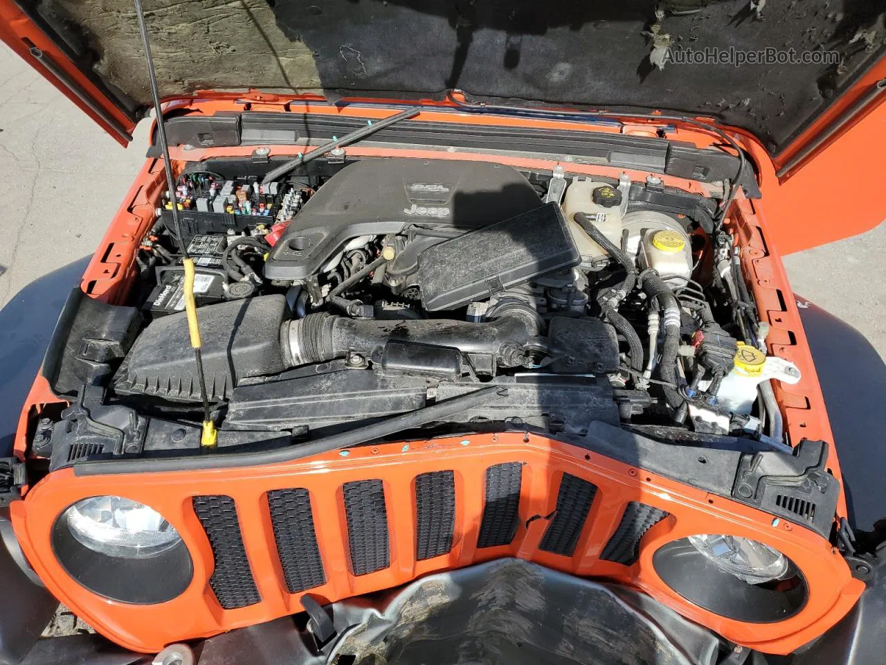 2019 Jeep Wrangler Unlimited Sport Orange vin: 1C4HJXDGXKW557241