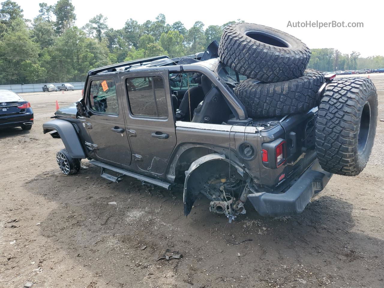 2019 Jeep Wrangler Unlimited Sport Черный vin: 1C4HJXDGXKW664676