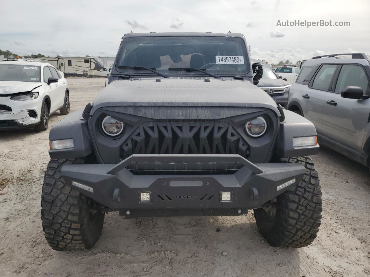 2019 Jeep Wrangler Unlimited Sport Угольный vin: 1C4HJXDGXKW664676