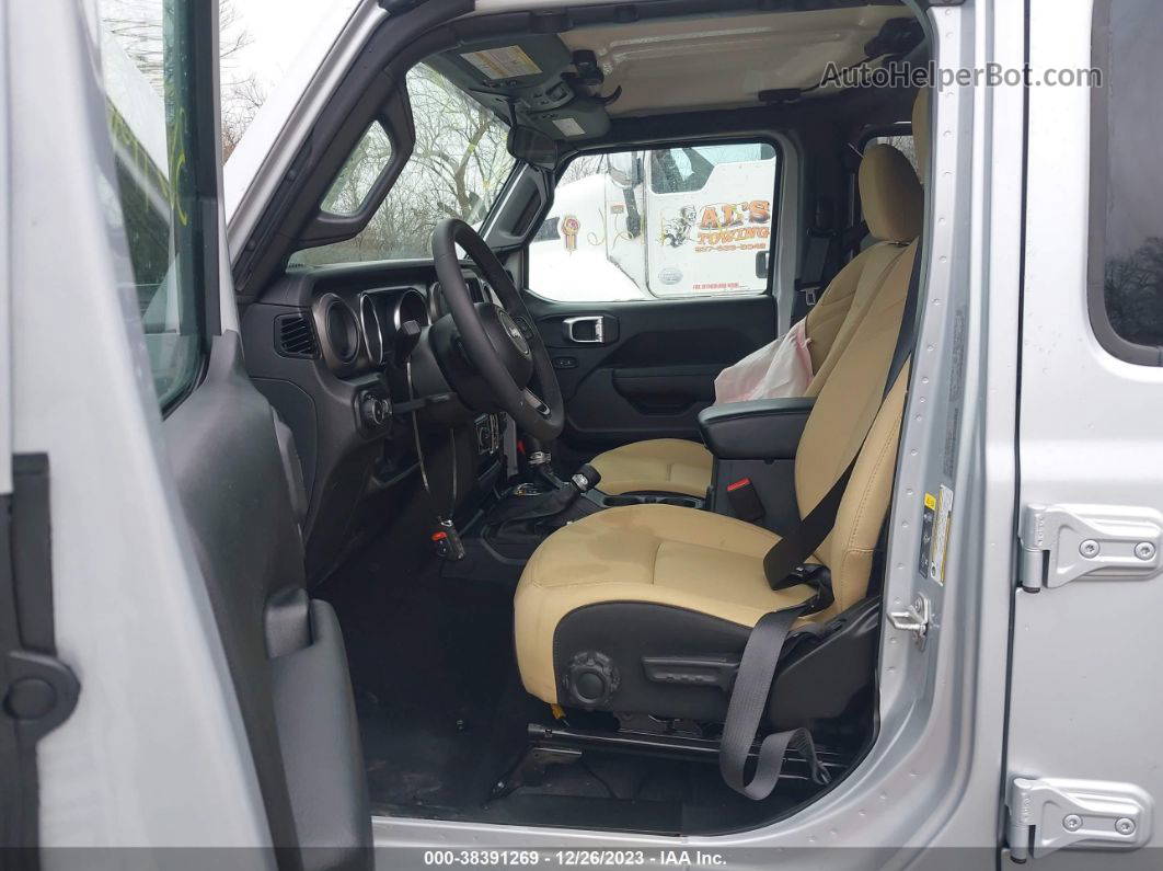 2023 Jeep Wrangler 4-door Sport S 4x4 Silver vin: 1C4HJXDGXPW590151