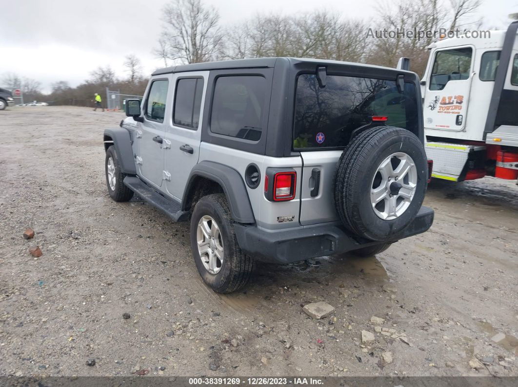 2023 Jeep Wrangler 4-door Sport S 4x4 Silver vin: 1C4HJXDGXPW590151