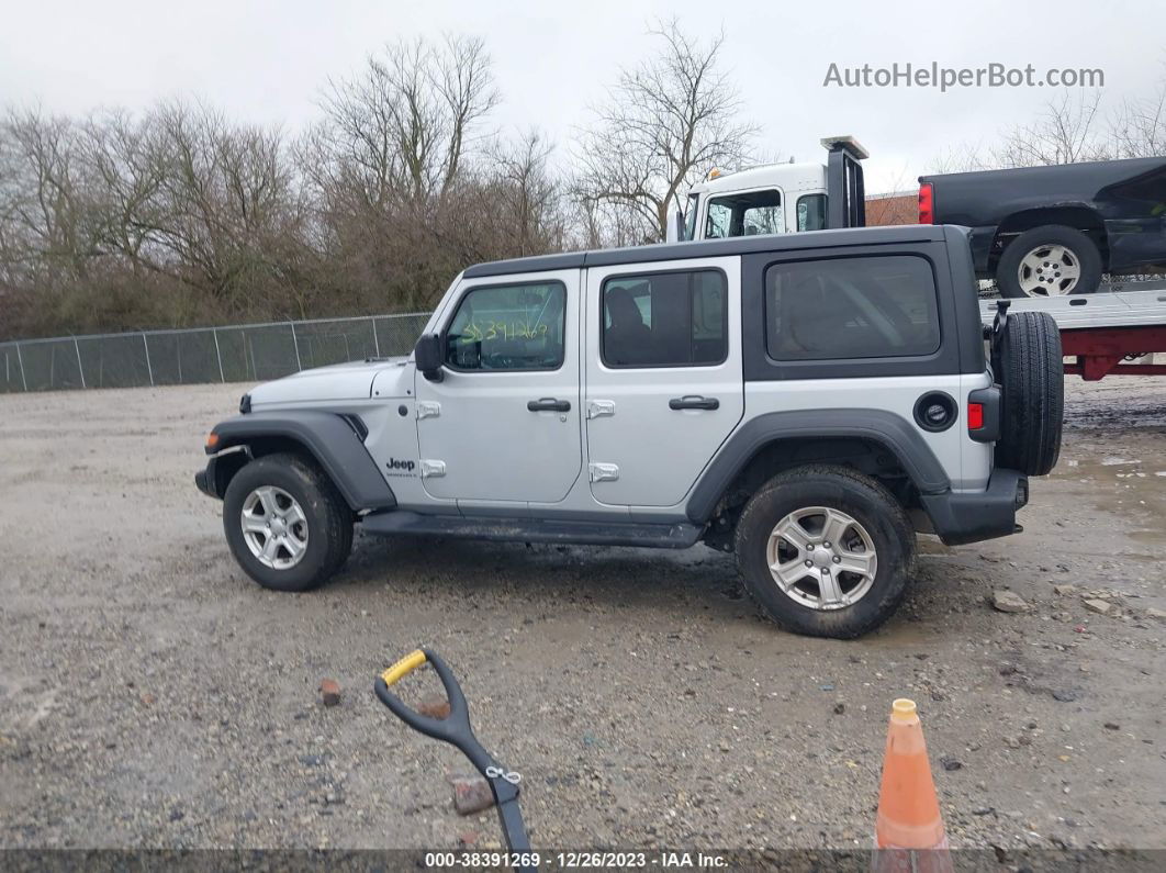 2023 Jeep Wrangler 4-door Sport S 4x4 Silver vin: 1C4HJXDGXPW590151