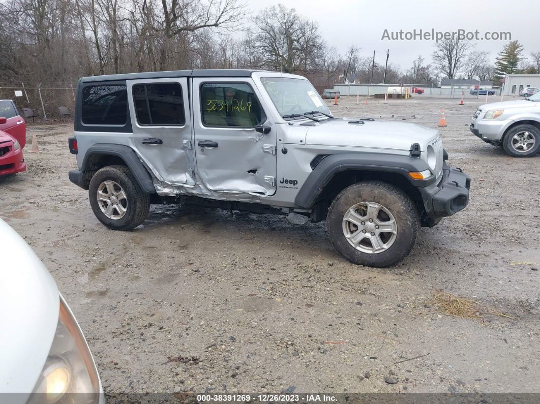 2023 Jeep Wrangler 4-door Sport S 4x4 Silver vin: 1C4HJXDGXPW590151