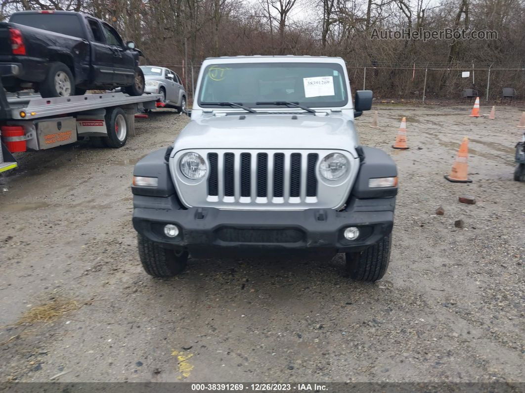 2023 Jeep Wrangler 4-door Sport S 4x4 Silver vin: 1C4HJXDGXPW590151