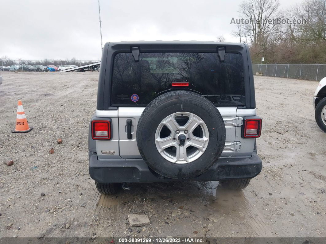 2023 Jeep Wrangler 4-door Sport S 4x4 Silver vin: 1C4HJXDGXPW590151