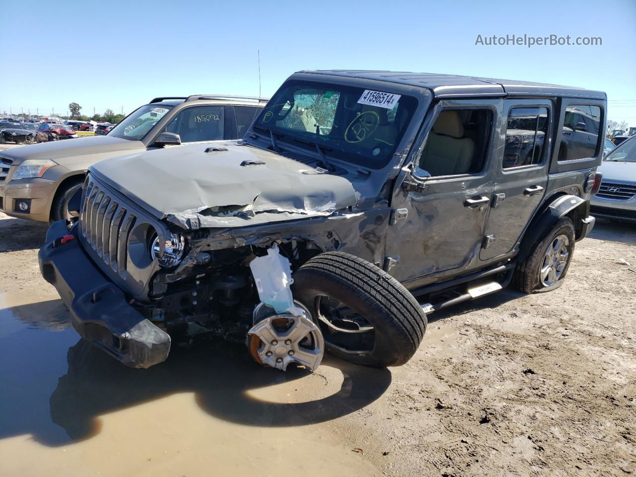 2023 Jeep Wrangler Sport Gray vin: 1C4HJXDM7PW603007