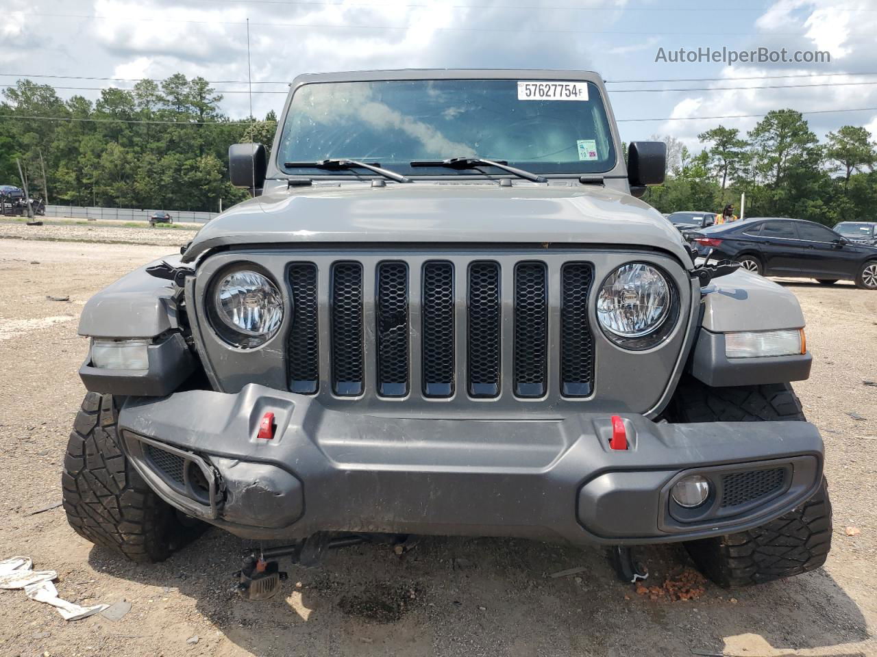 2019 Jeep Wrangler Unlimited Sport Gray vin: 1C4HJXDN0KW623598