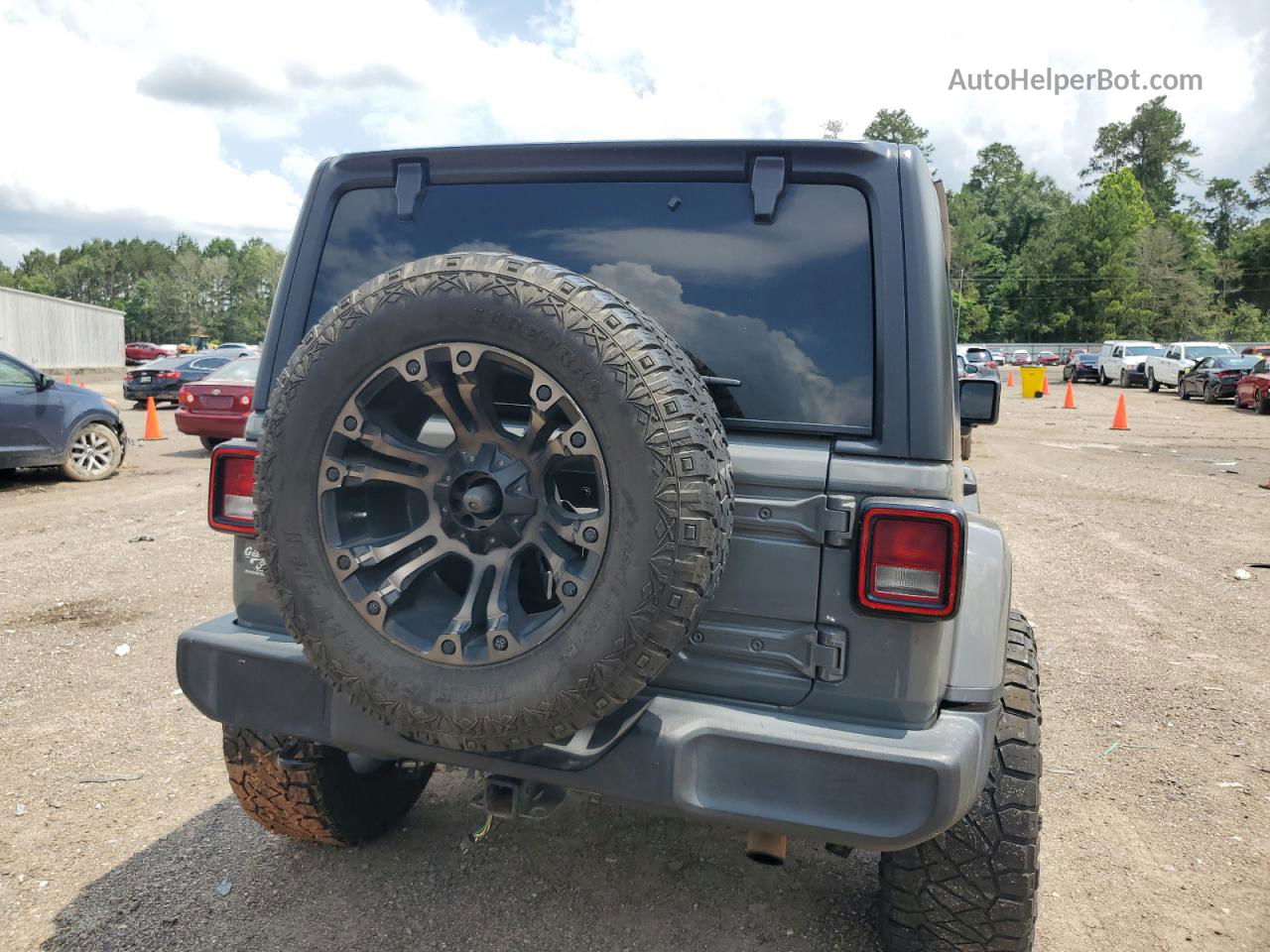 2019 Jeep Wrangler Unlimited Sport Gray vin: 1C4HJXDN0KW623598