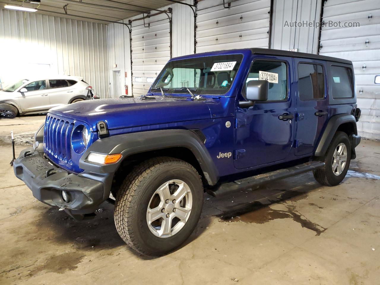 2019 Jeep Wrangler Unlimited Sport Blue vin: 1C4HJXDN0KW627148