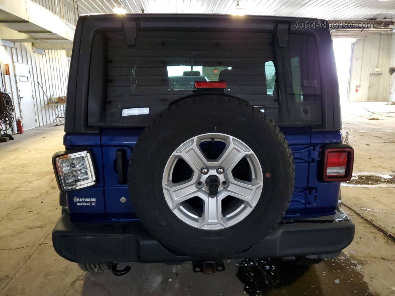 2019 Jeep Wrangler Unlimited Sport Blue vin: 1C4HJXDN0KW627148