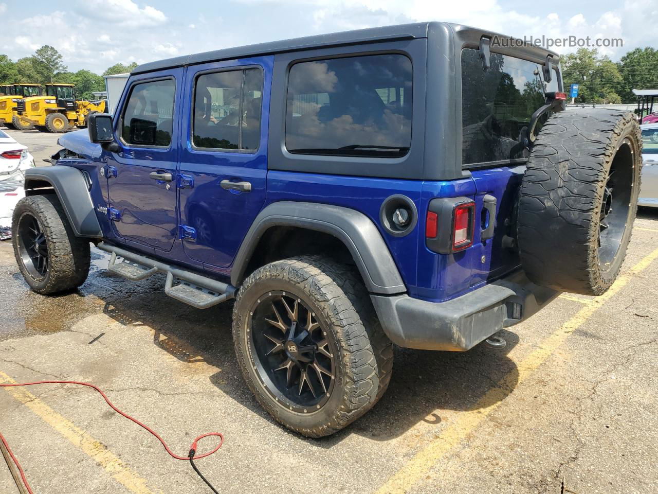 2019 Jeep Wrangler Unlimited Sport Blue vin: 1C4HJXDN0KW639851