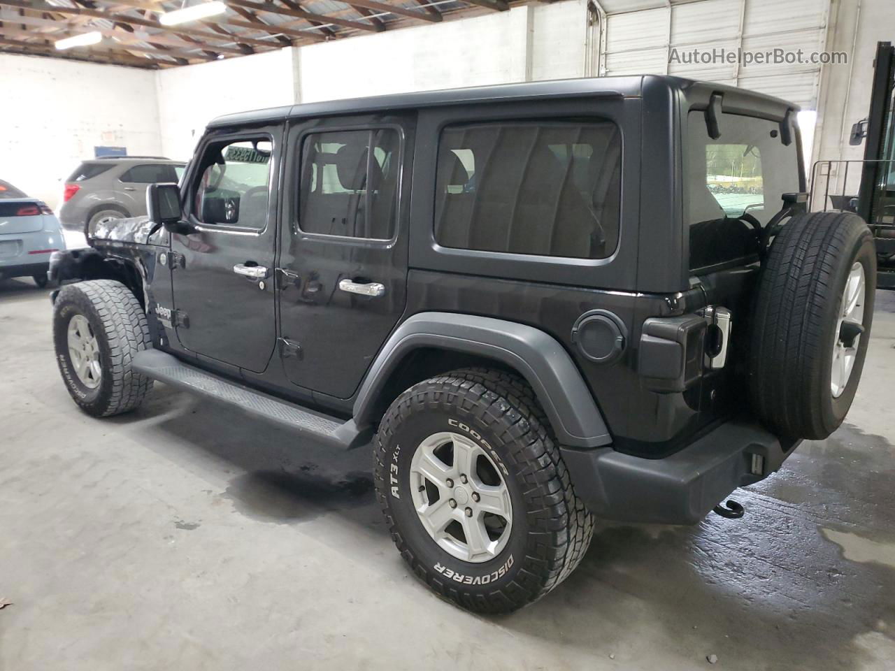 2019 Jeep Wrangler Unlimited Sport Черный vin: 1C4HJXDN0KW668993