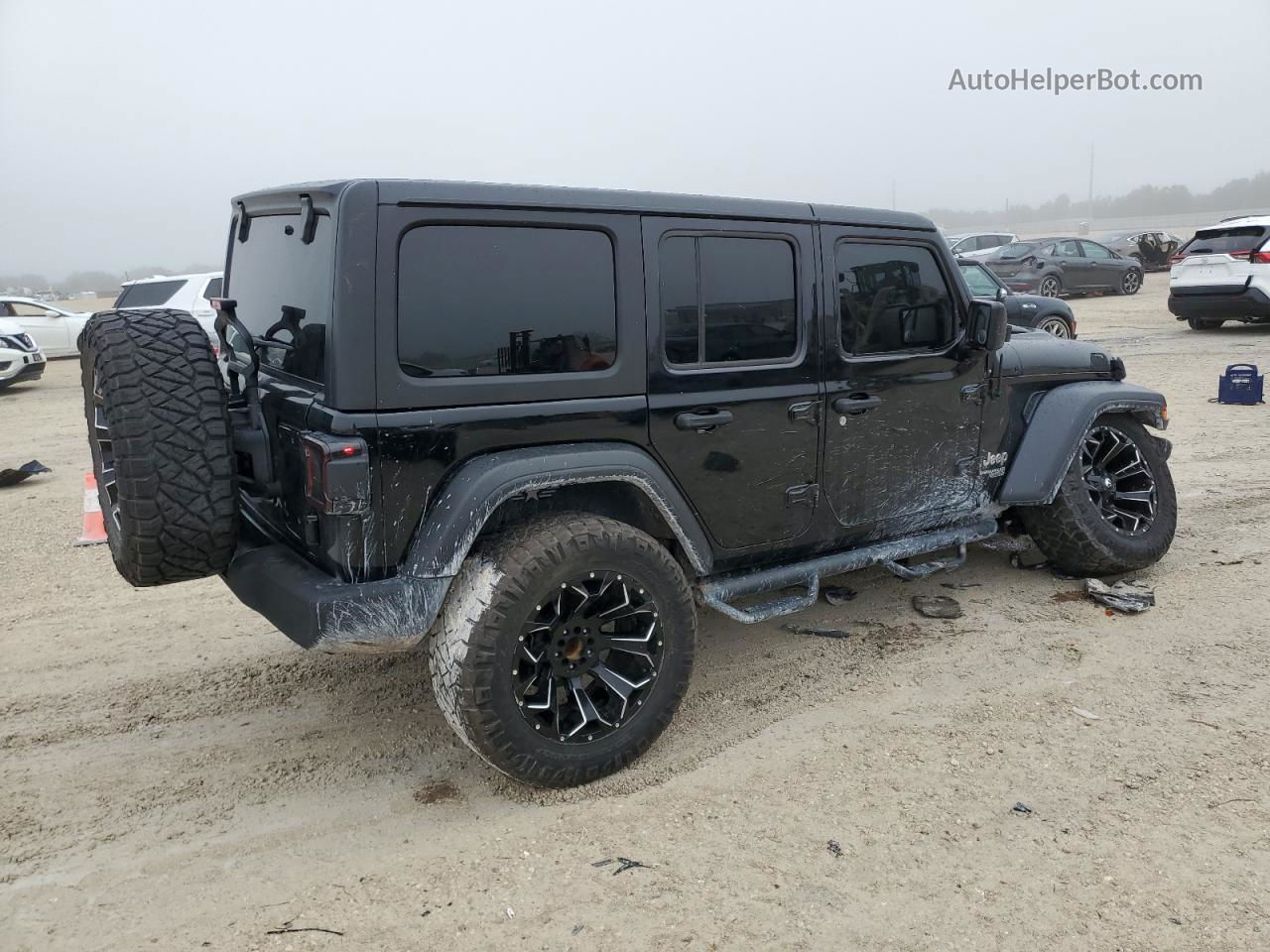 2019 Jeep Wrangler Unlimited Sport Black vin: 1C4HJXDN1KW619074