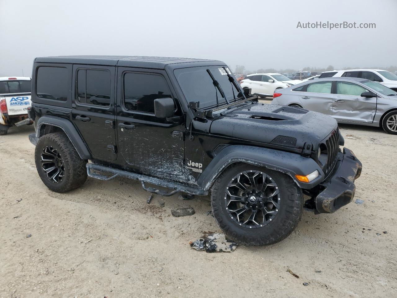 2019 Jeep Wrangler Unlimited Sport Black vin: 1C4HJXDN1KW619074