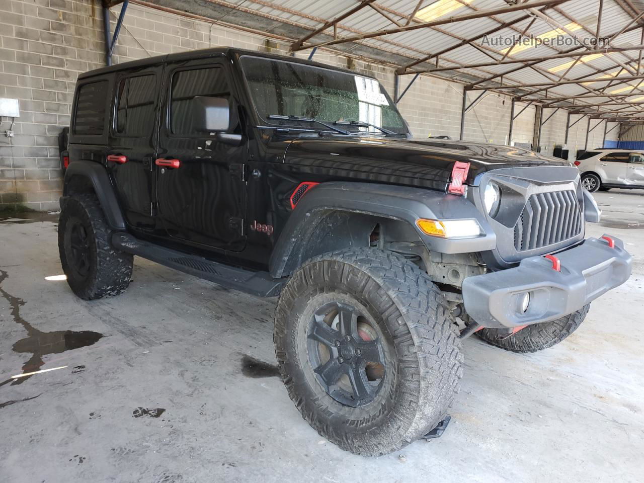 2019 Jeep Wrangler Unlimited Sport Black vin: 1C4HJXDN1KW636683