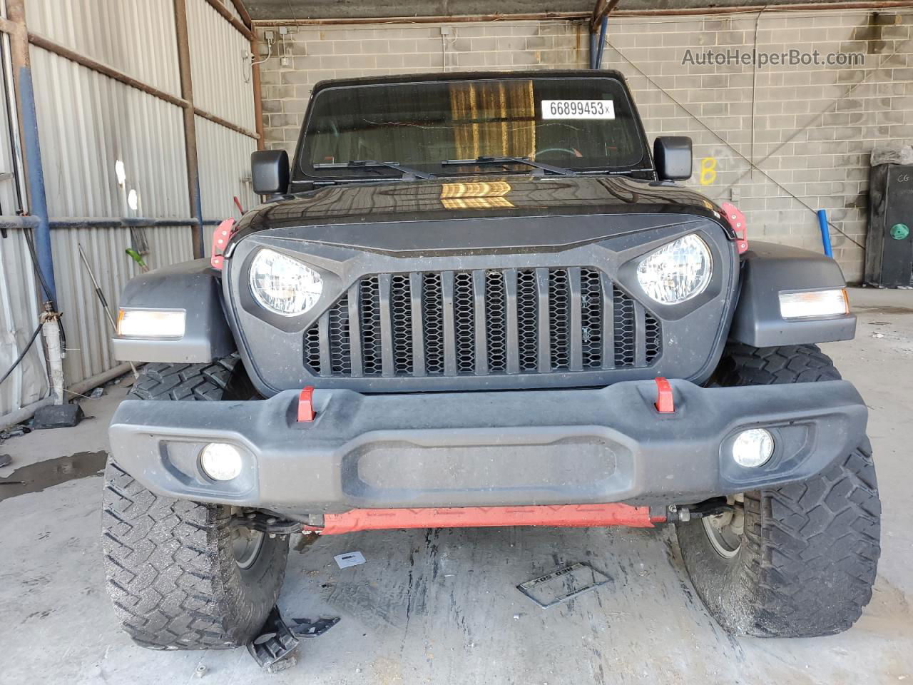 2019 Jeep Wrangler Unlimited Sport Black vin: 1C4HJXDN1KW636683