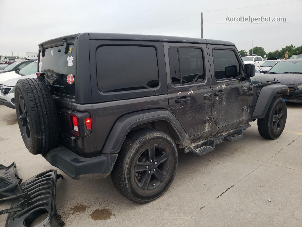 2019 Jeep Wrangler Unlimited Sport Черный vin: 1C4HJXDN2KW685648