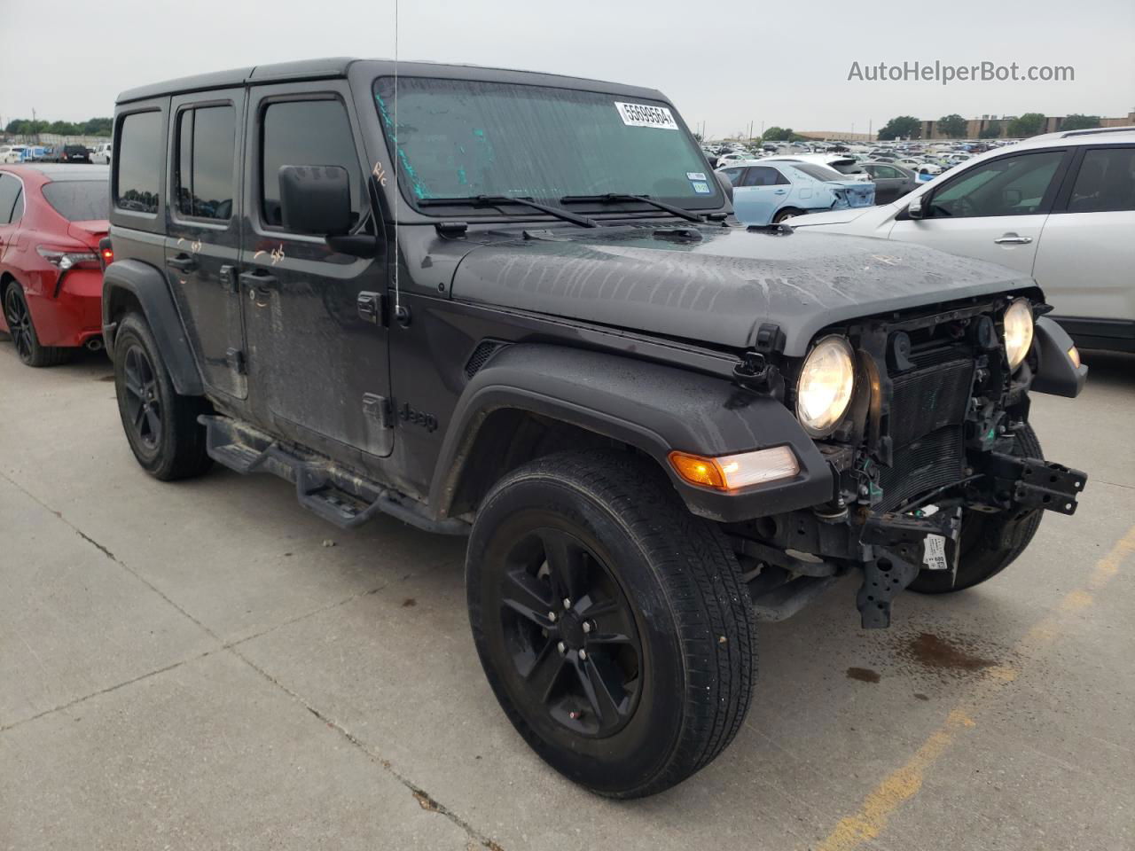 2019 Jeep Wrangler Unlimited Sport Black vin: 1C4HJXDN2KW685648