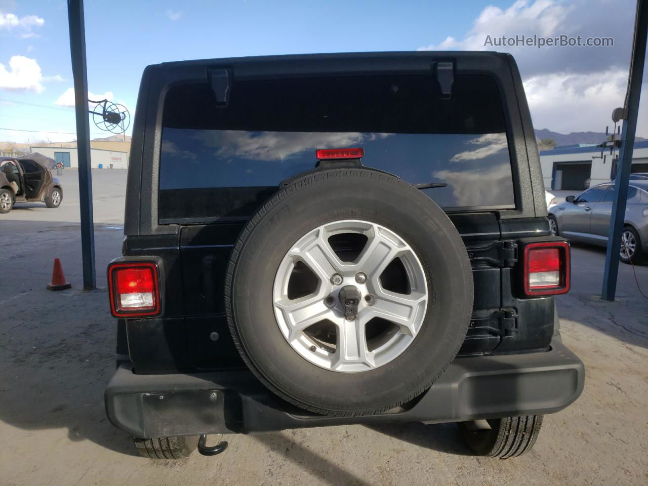 2019 Jeep Wrangler Unlimited Sport Black vin: 1C4HJXDN3KW573134