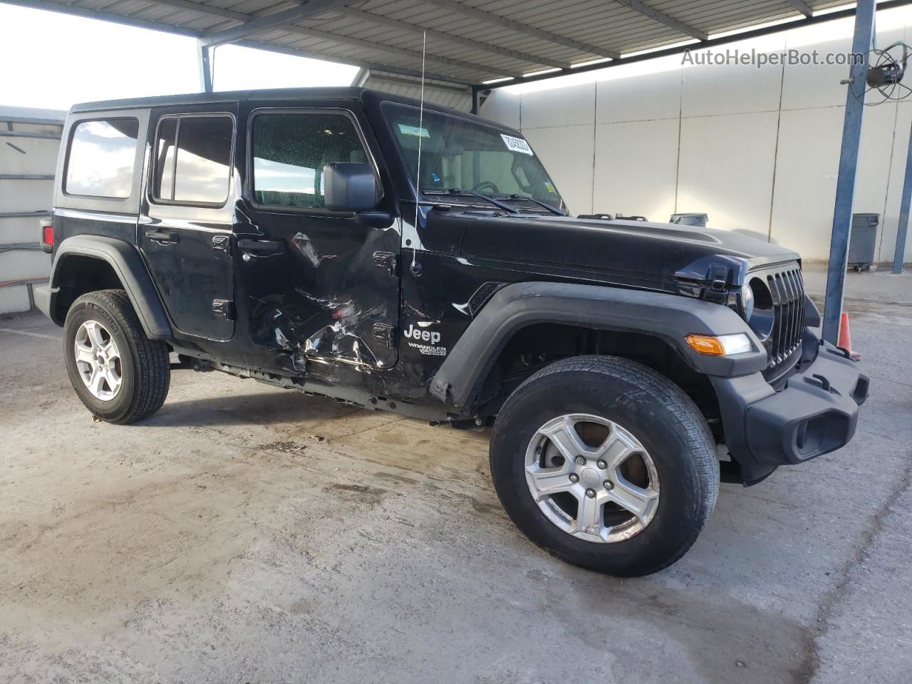 2019 Jeep Wrangler Unlimited Sport Black vin: 1C4HJXDN3KW573134