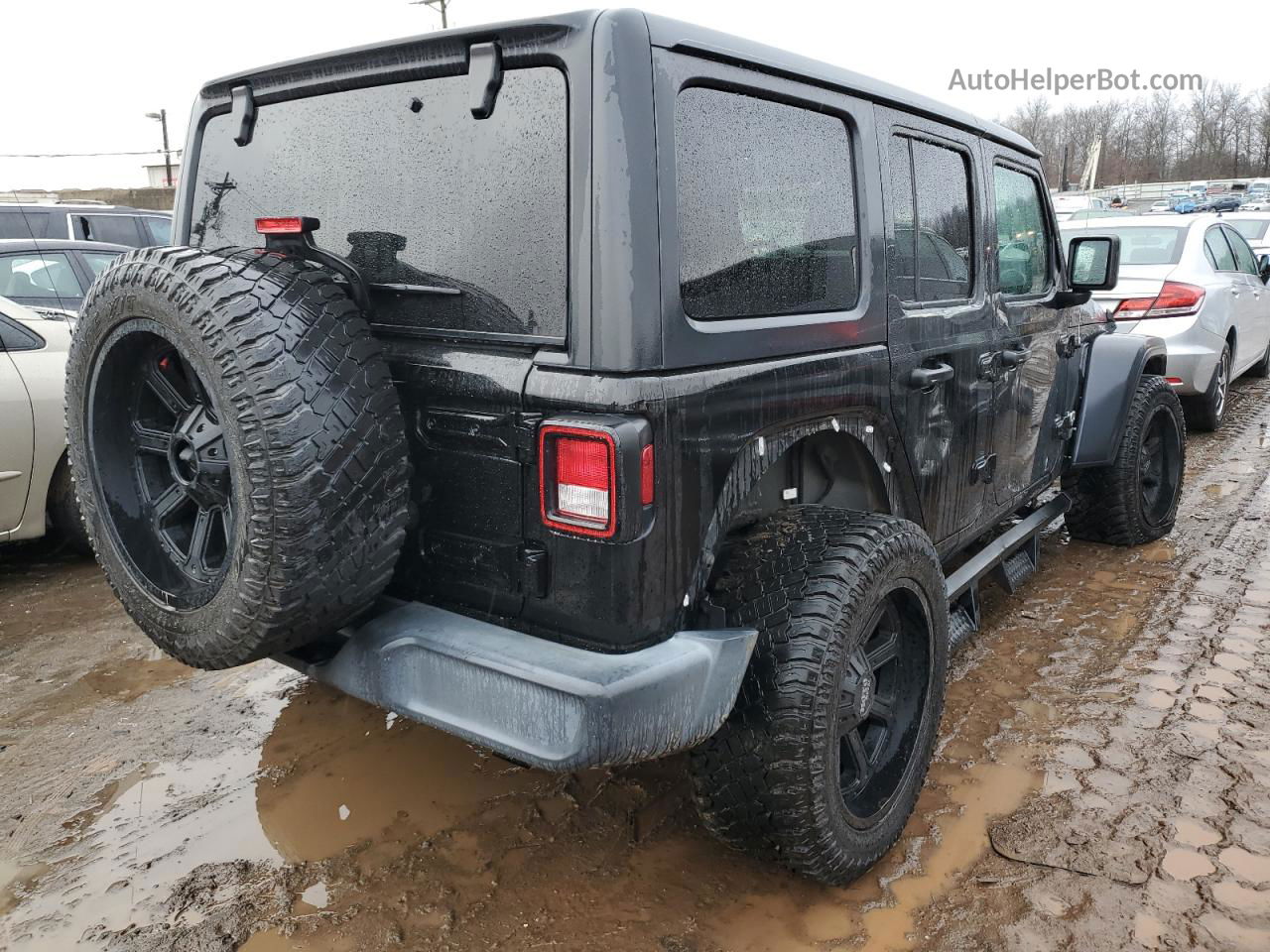 2019 Jeep Wrangler Unlimited Sport Black vin: 1C4HJXDN3KW588667