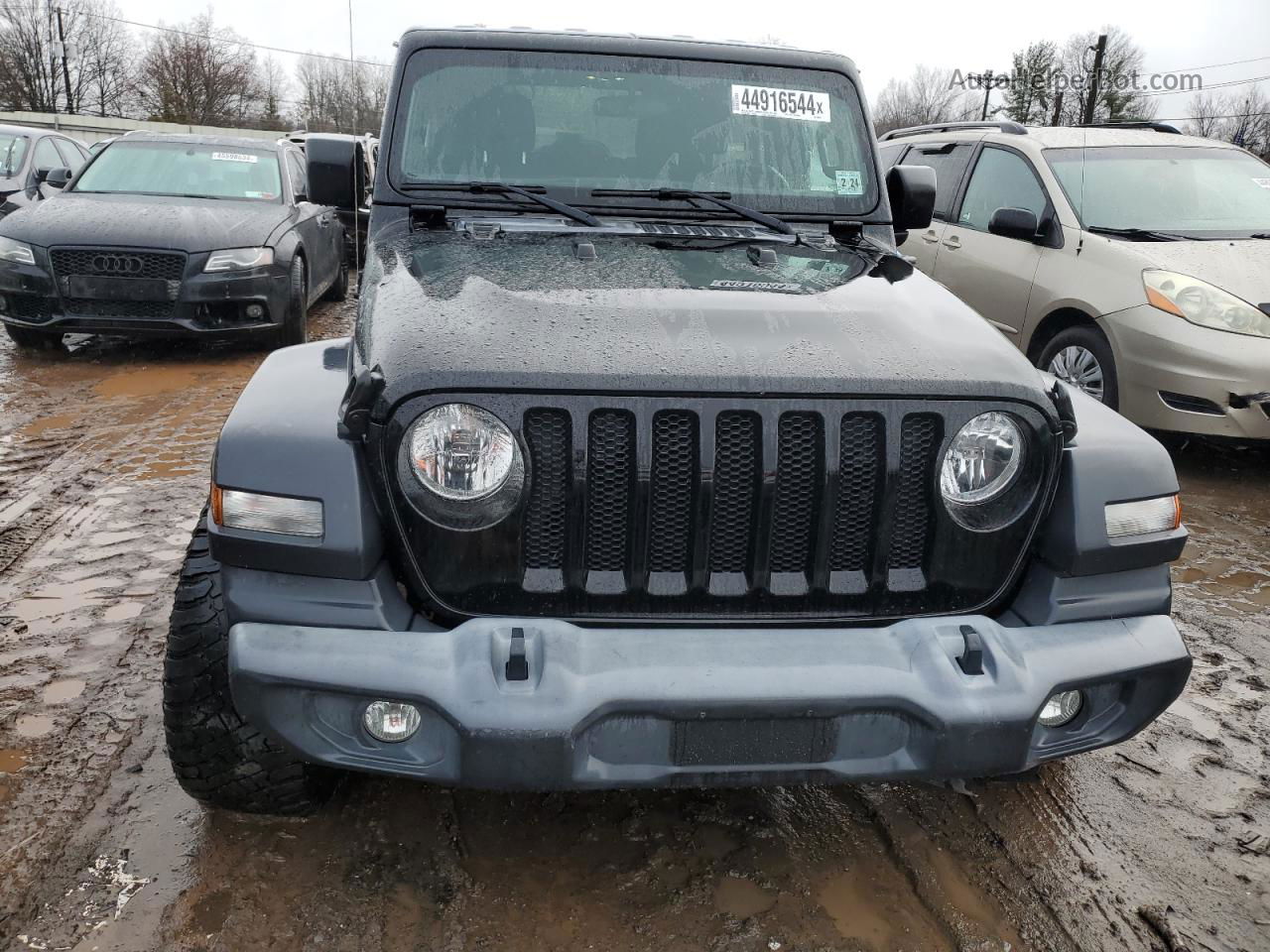 2019 Jeep Wrangler Unlimited Sport Black vin: 1C4HJXDN3KW588667