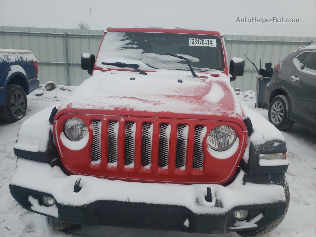 2019 Jeep Wrangler Unlimited Sport Red vin: 1C4HJXDN3KW617679