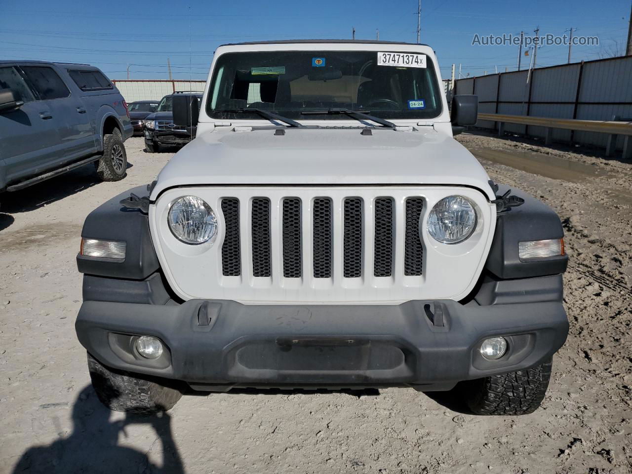 2019 Jeep Wrangler Unlimited Sport White vin: 1C4HJXDN3KW668843