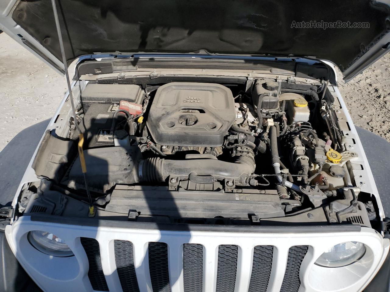 2019 Jeep Wrangler Unlimited Sport White vin: 1C4HJXDN3KW668843