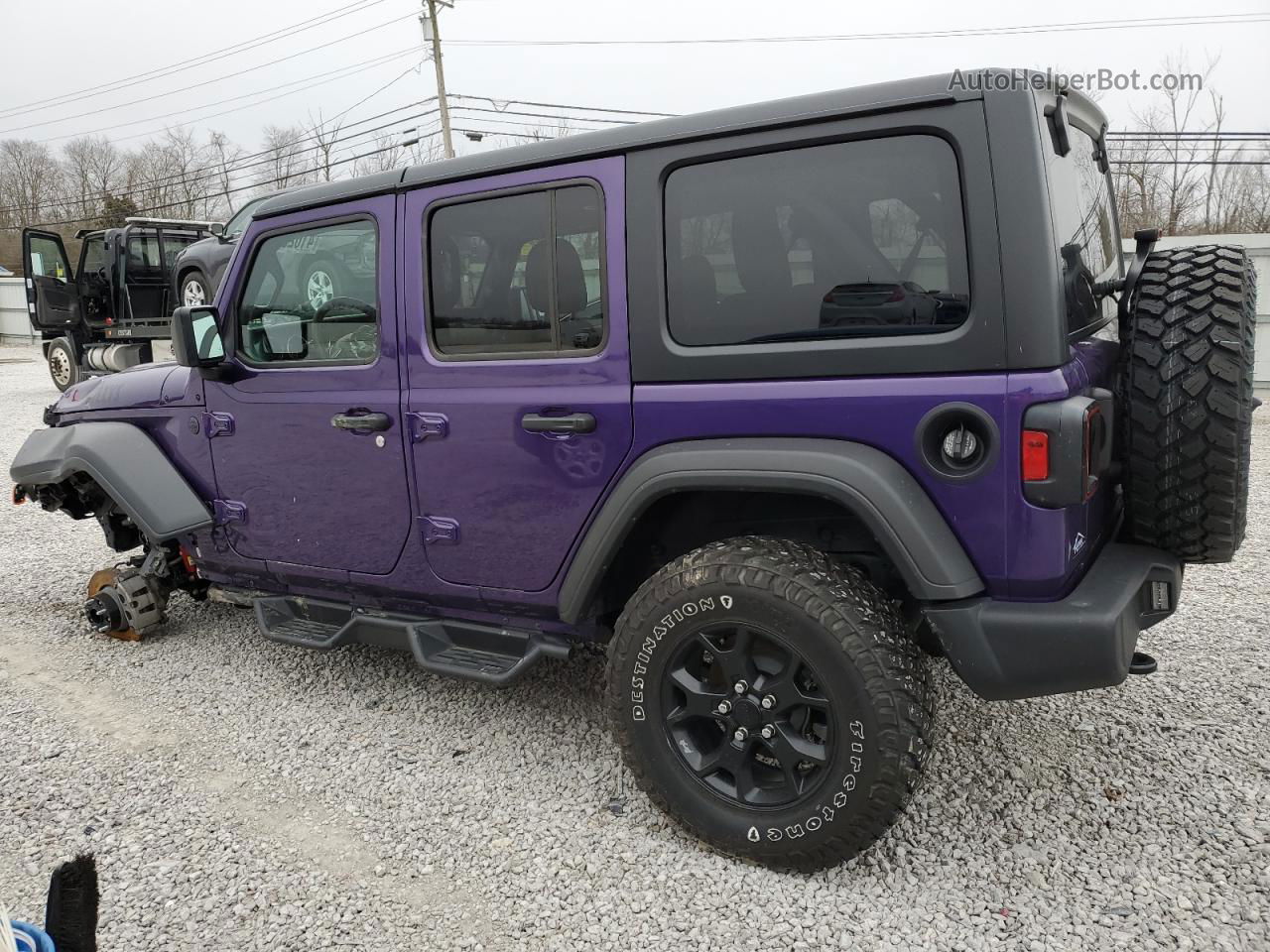 2023 Jeep Wrangler Sport Purple vin: 1C4HJXDN3PW581760