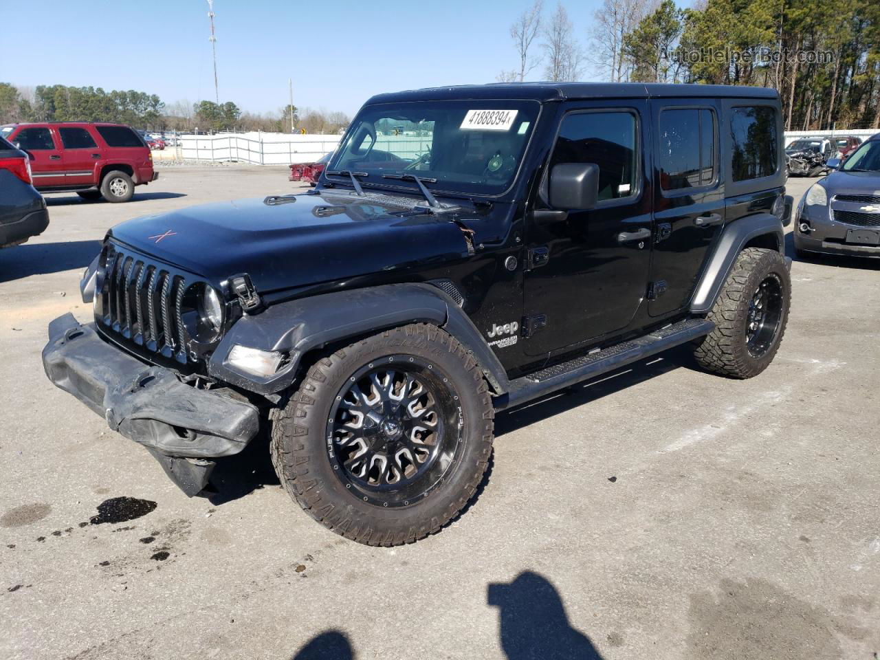 2019 Jeep Wrangler Unlimited Sport Black vin: 1C4HJXDN4KW531698