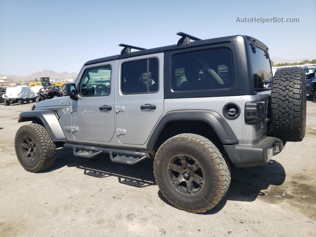 2019 Jeep Wrangler Unlimited Sport Silver vin: 1C4HJXDN4KW592095