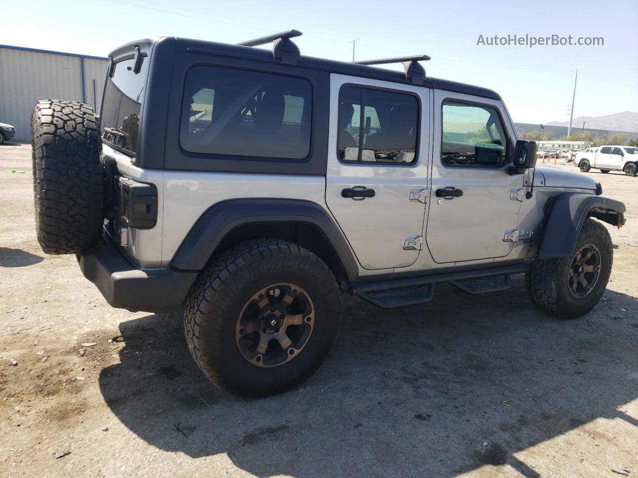 2019 Jeep Wrangler Unlimited Sport Silver vin: 1C4HJXDN4KW592095