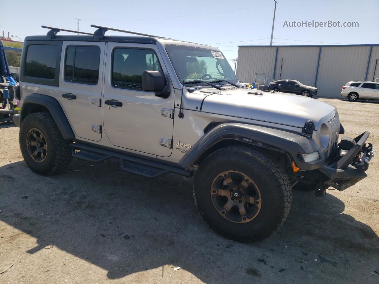 2019 Jeep Wrangler Unlimited Sport Silver vin: 1C4HJXDN4KW592095