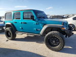 2019 Jeep Wrangler Unlimited Sport Teal vin: 1C4HJXDN4KW689488