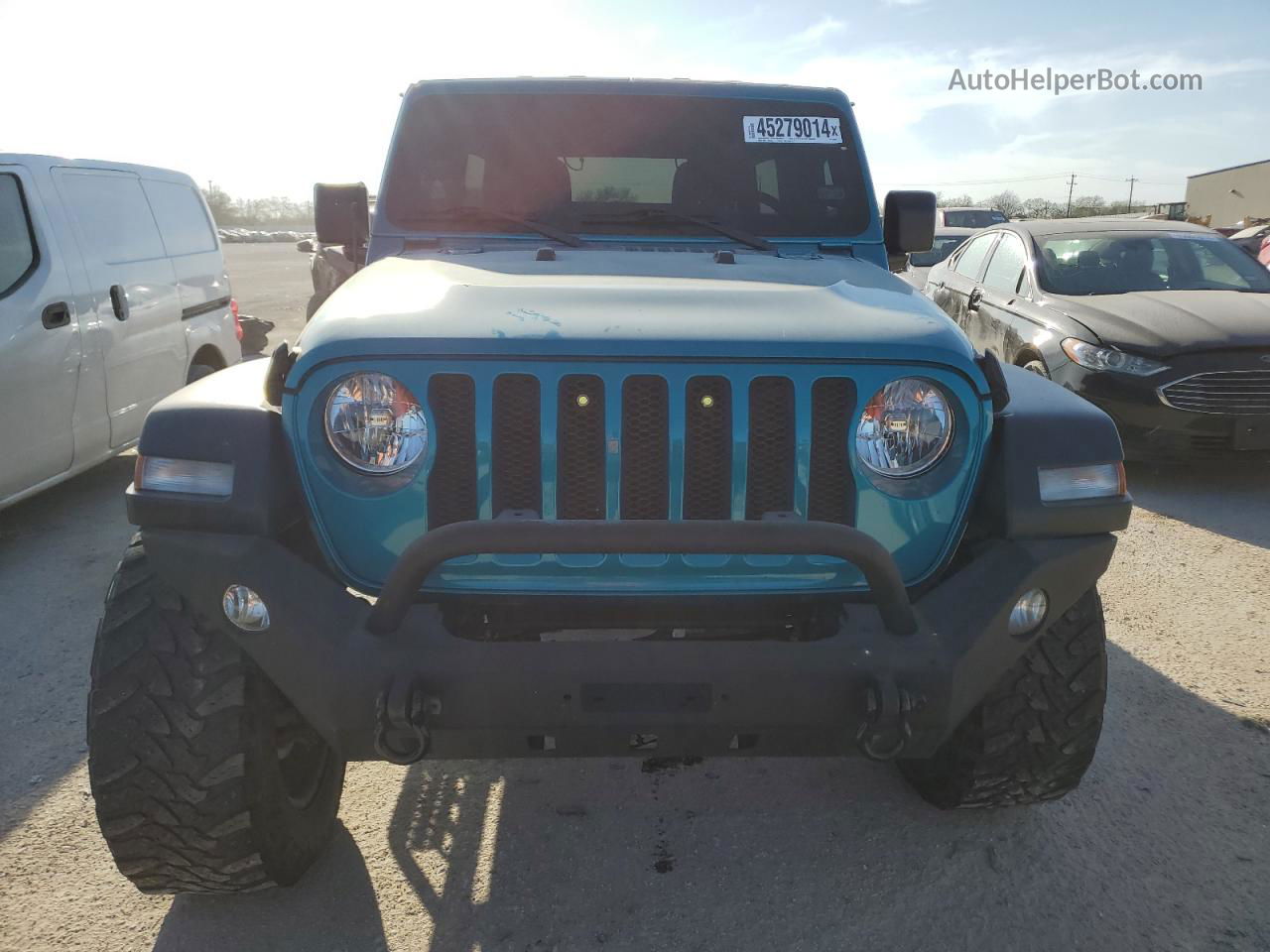 2019 Jeep Wrangler Unlimited Sport Teal vin: 1C4HJXDN4KW689488