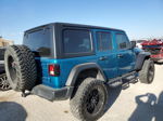 2019 Jeep Wrangler Unlimited Sport Teal vin: 1C4HJXDN4KW689488