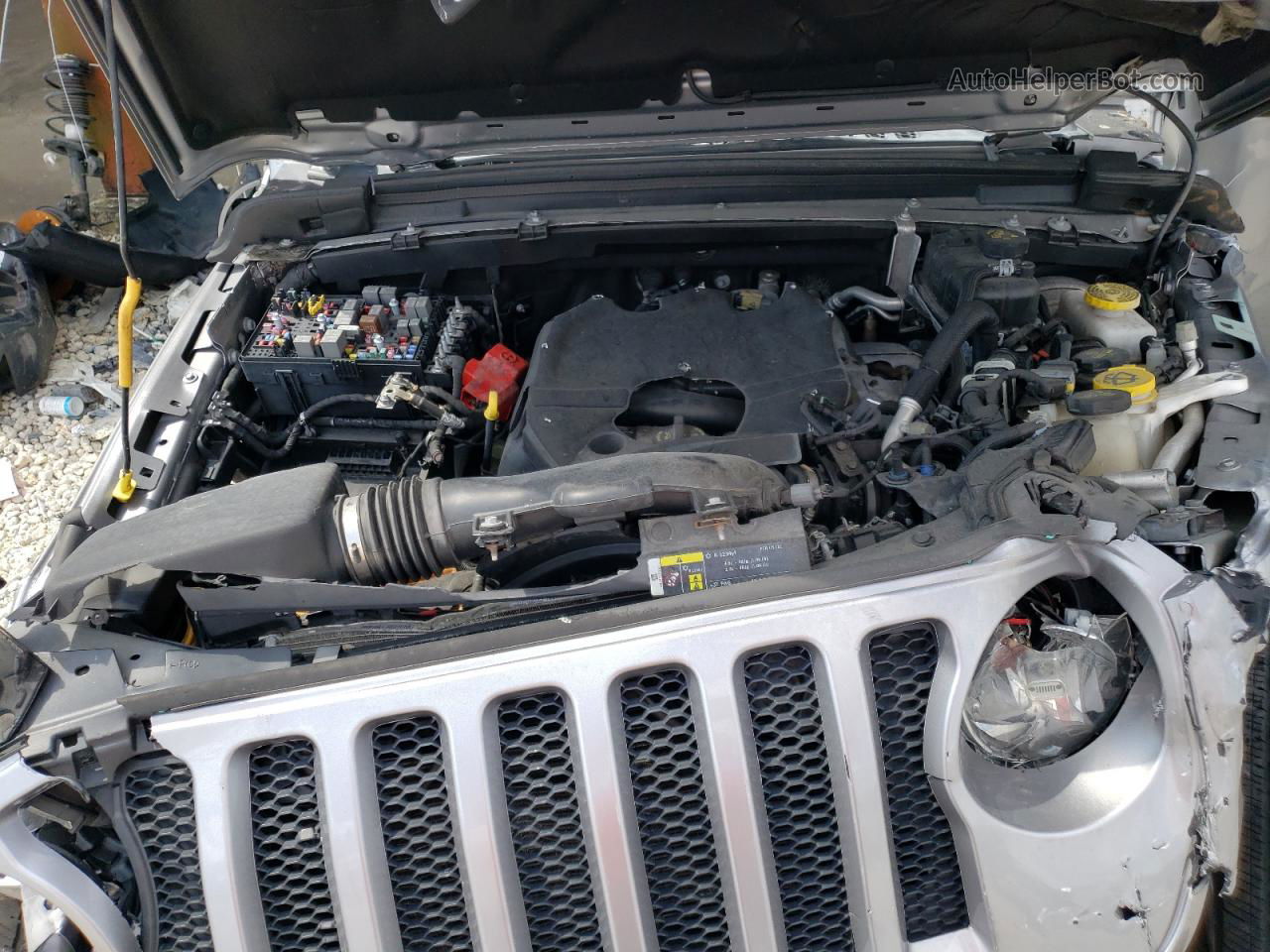 2019 Jeep Wrangler Unlimited Sport Silver vin: 1C4HJXDN5KW555525