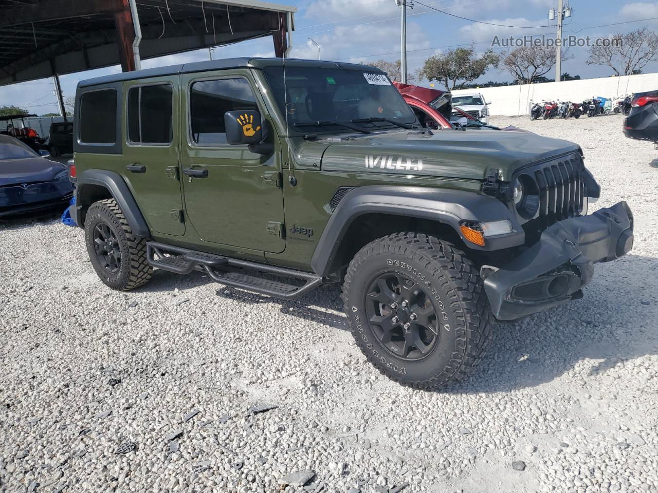 2023 Jeep Wrangler Sport Зеленый vin: 1C4HJXDN5PW509345