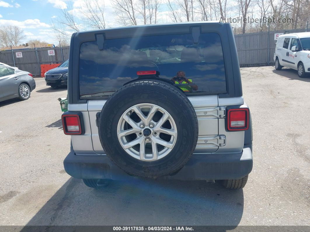 2023 Jeep Wrangler 4-door Sport S 4x4 Silver vin: 1C4HJXDN5PW632806