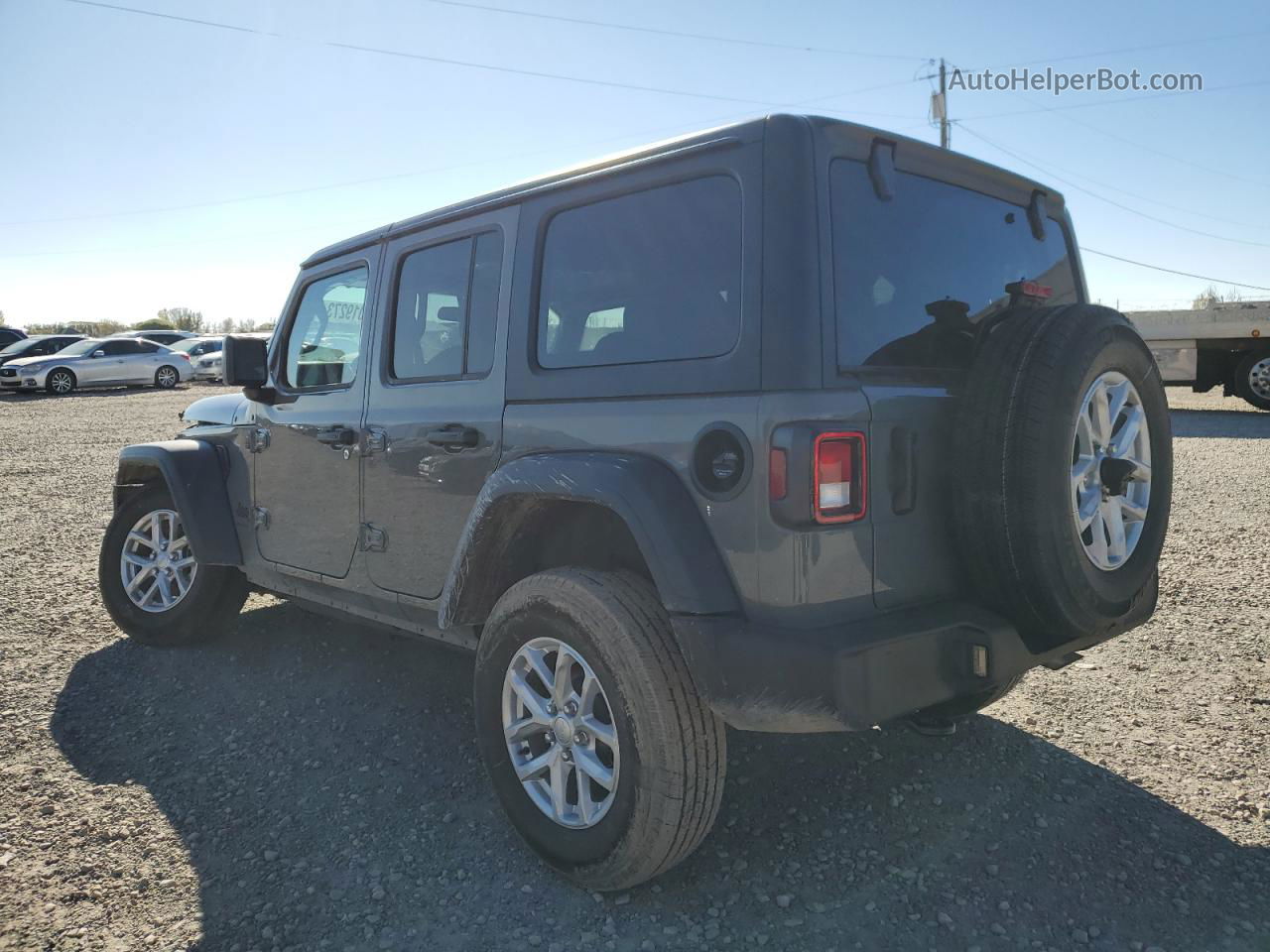 2023 Jeep Wrangler Sport Серый vin: 1C4HJXDN5PW665790