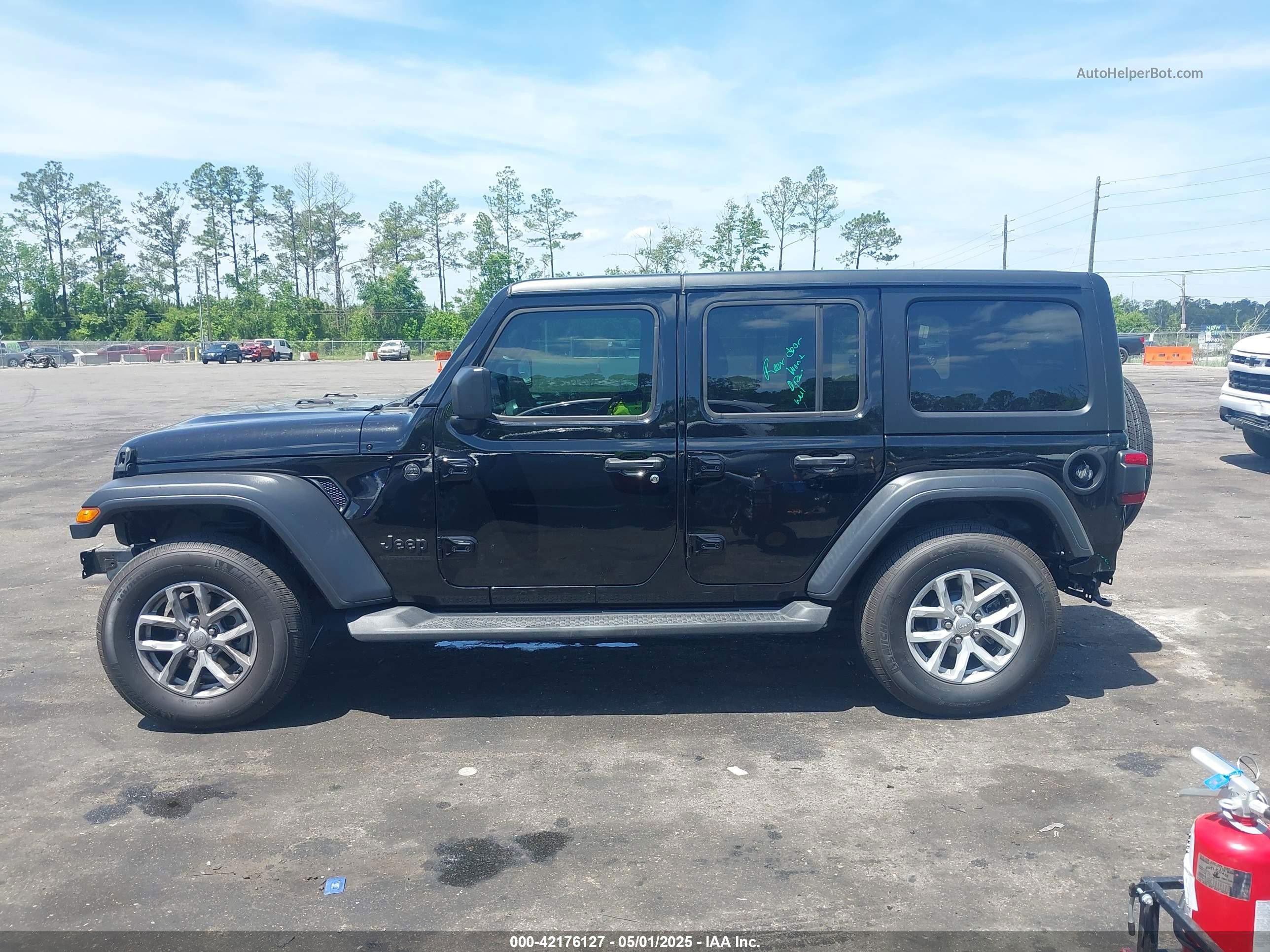 2023 Jeep Wrangler 4-door Sport S 4x4 Black vin: 1C4HJXDN5PW671167