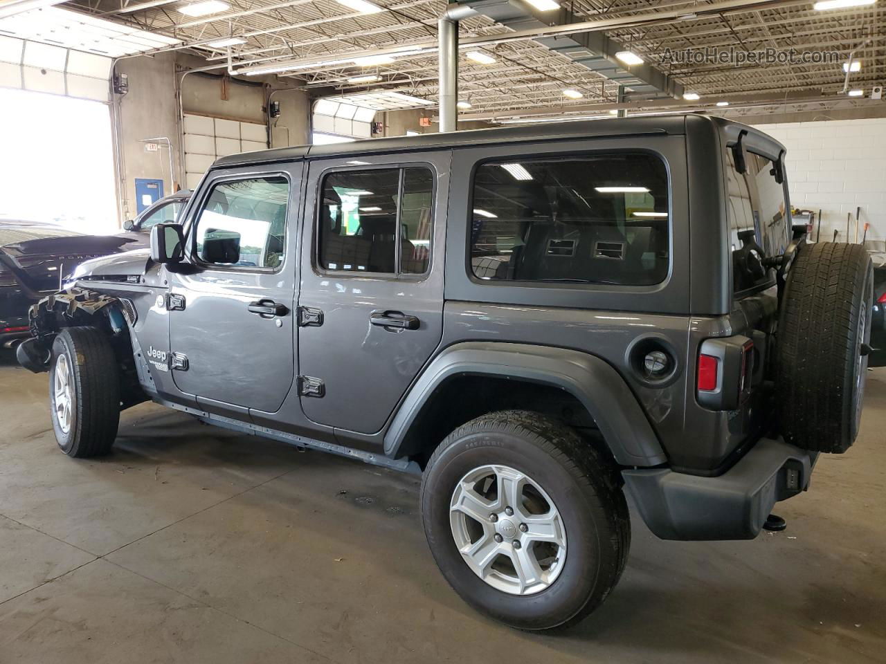 2019 Jeep Wrangler Unlimited Sport Black vin: 1C4HJXDN6KW542489