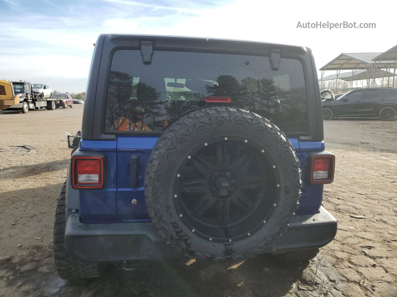 2019 Jeep Wrangler Unlimited Sport Blue vin: 1C4HJXDN7KW524342