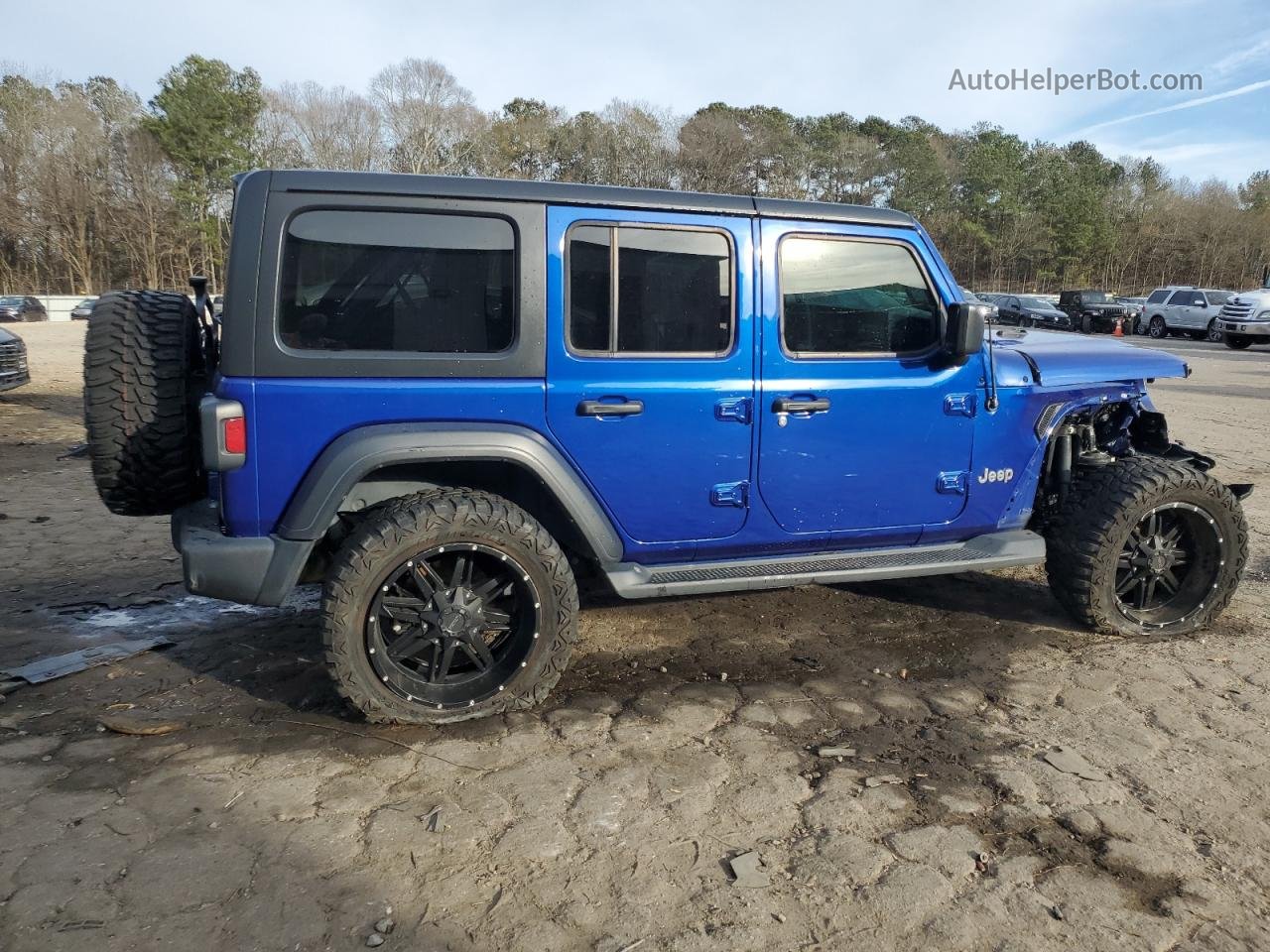2019 Jeep Wrangler Unlimited Sport Blue vin: 1C4HJXDN7KW524342