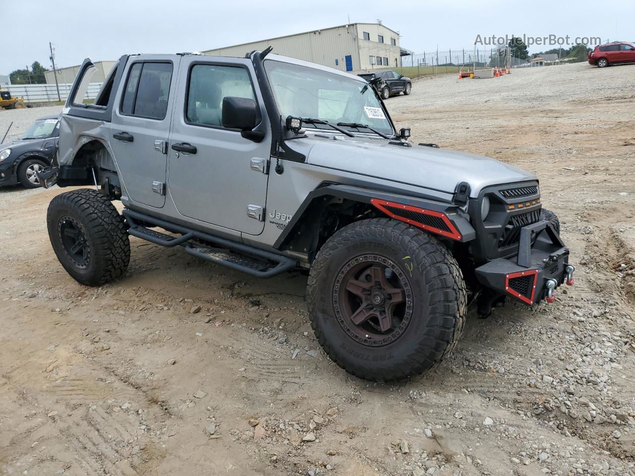 2019 Jeep Wrangler Unlimited Sport Silver vin: 1C4HJXDN7KW586016