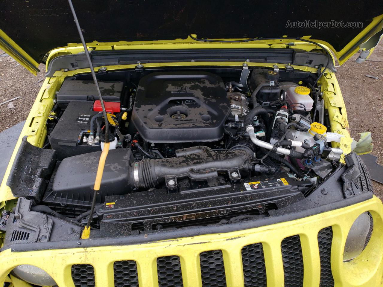 2023 Jeep Wrangler Sport Yellow vin: 1C4HJXDN7PW634315